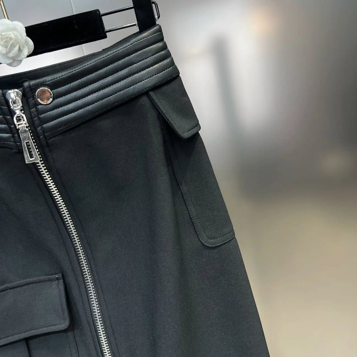 Structured Moto Jacket + Cargo Skirt Set