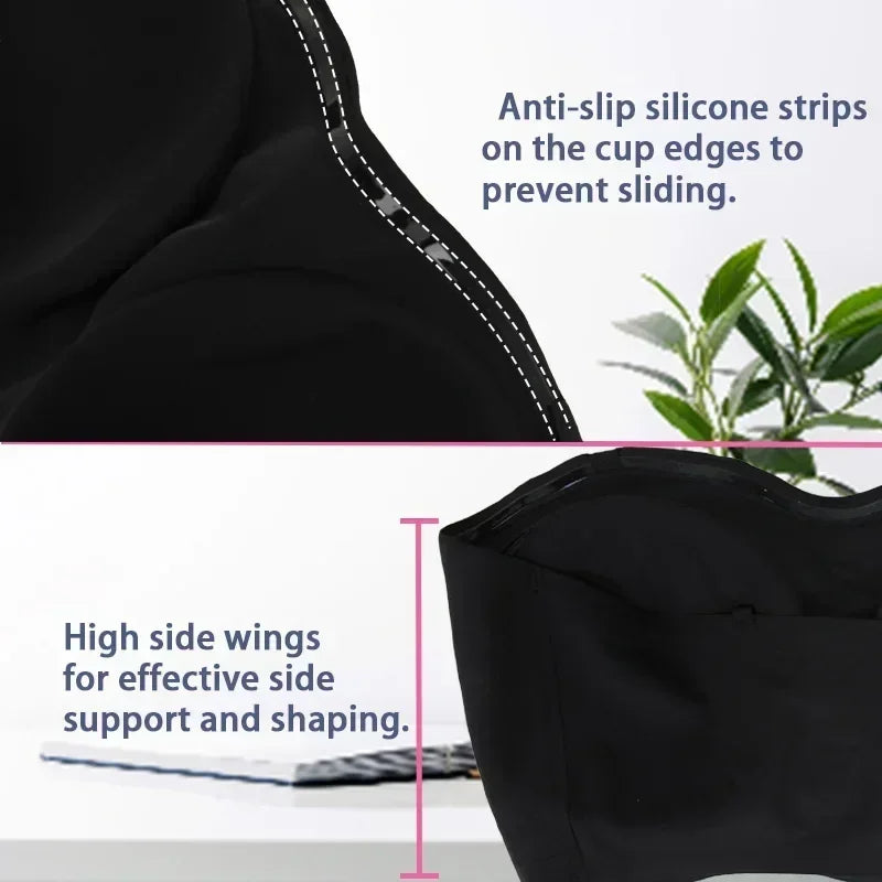 Push Up Bra for Woman Sexy Plus Size Bras Soft Breathable Wire Free Underwear Anti-slip Seamless Removable Strap&Cup Lingerie