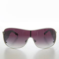 Shield Sunglasses with Mod Pattern Temples -  Trek