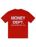 Money Dept. Los Angeles Heavyweight Tee - Red/White