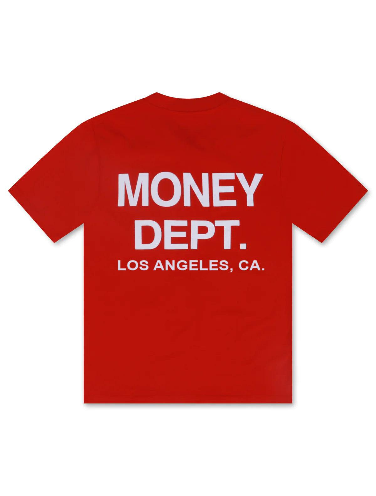 Money Dept. Los Angeles Heavyweight Tee - Red/White