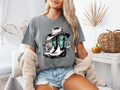 Dusty Boots Collection Grey Graphic
