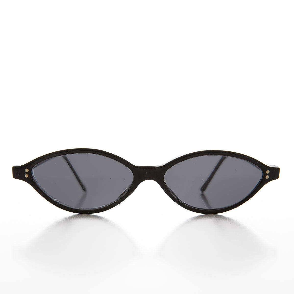 Oval Narrow Cat Eye Vintage Sunglass - Viveca