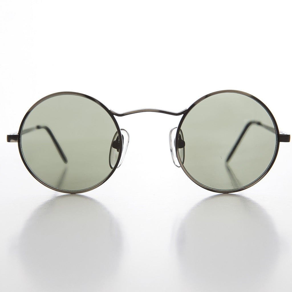 Round Wire Rim Teashade Vintage Sunglass - Vox 1