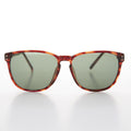 Large Square Glass Lens Vintage Sunglass - Winston