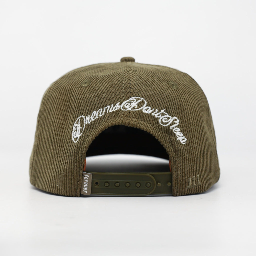 OG BA: From the Bay to the World Snapback (Olive Corduroy)