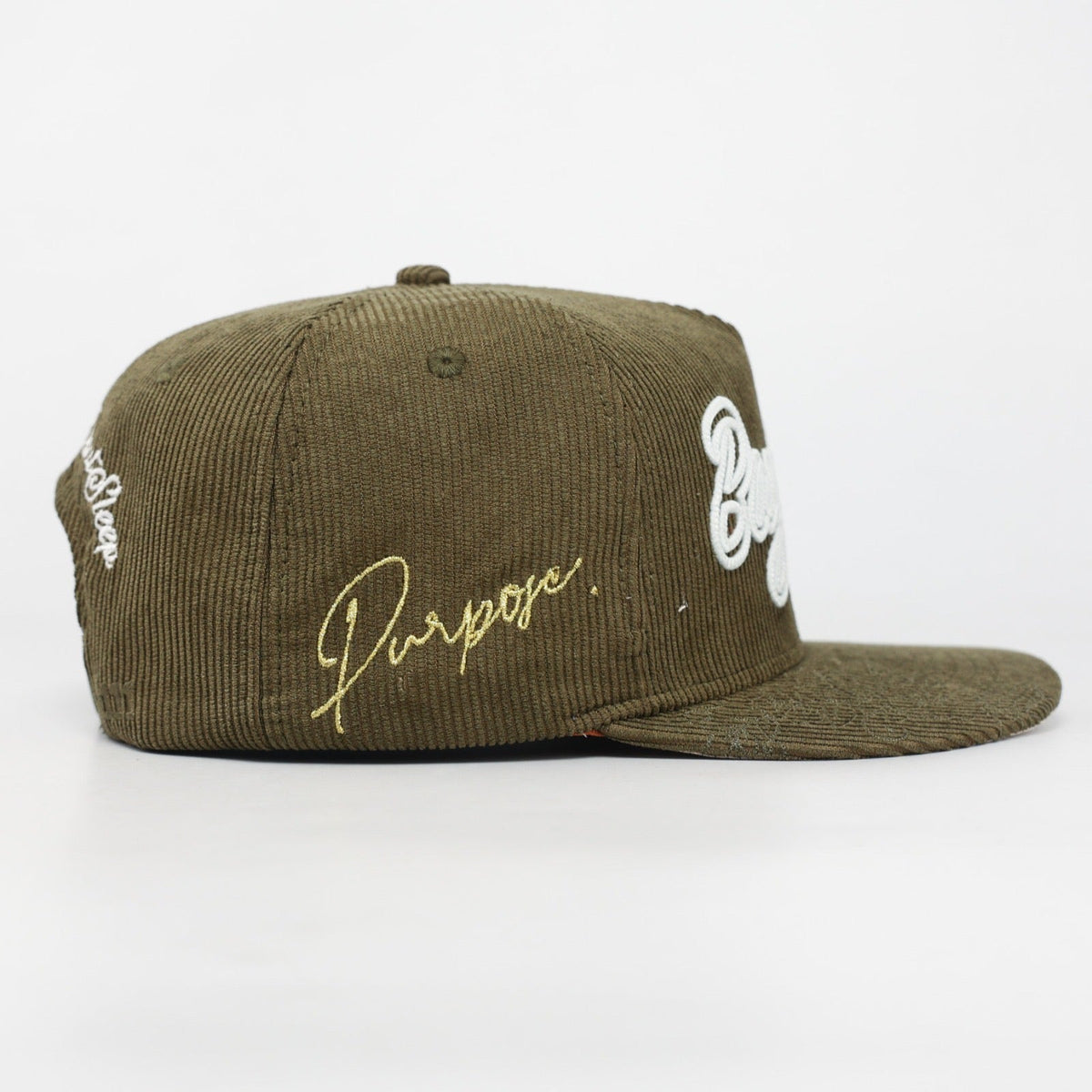 OG BA: From the Bay to the World Snapback (Olive Corduroy)