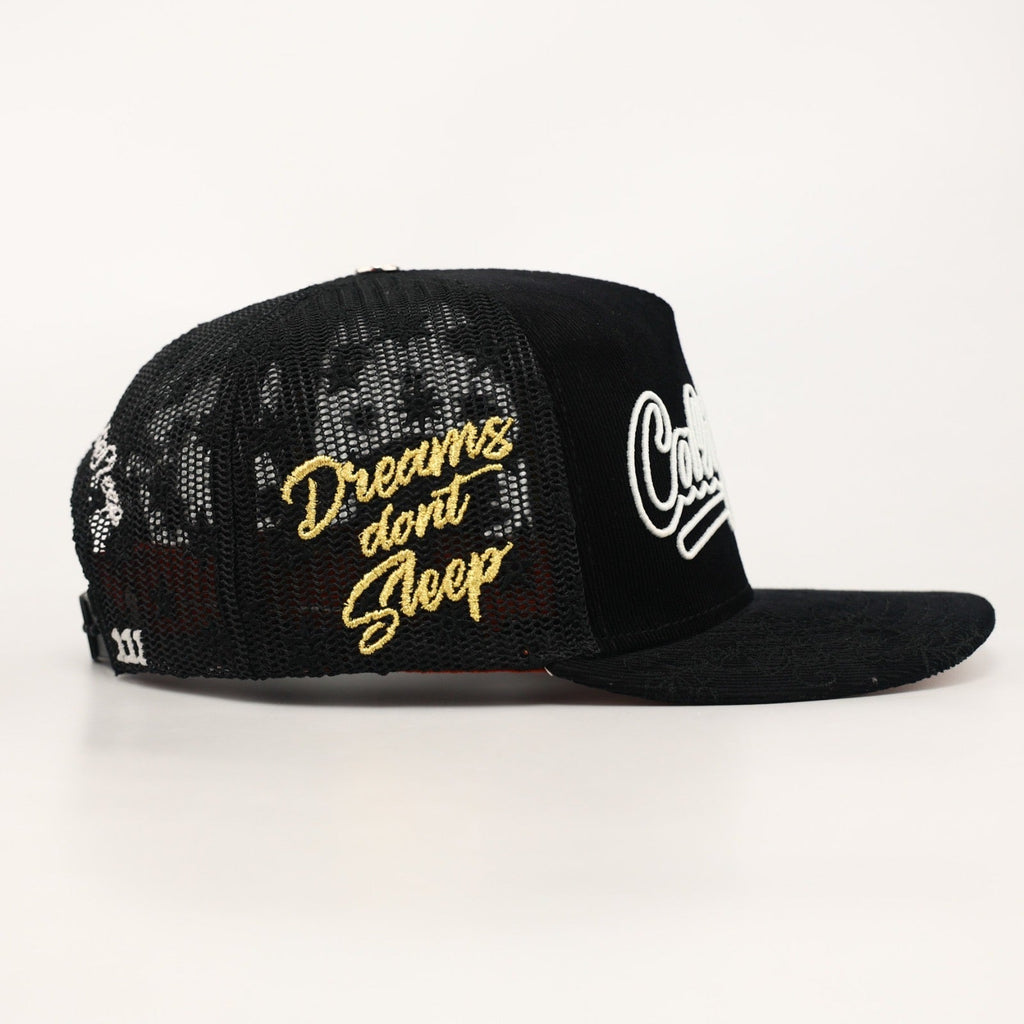 OG CA: Dreams on the West Trucker (Black Corduroy/Mesh)