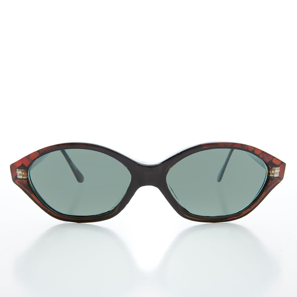 Slim Black Cat Eye Vintage Sunglasses - Zelda