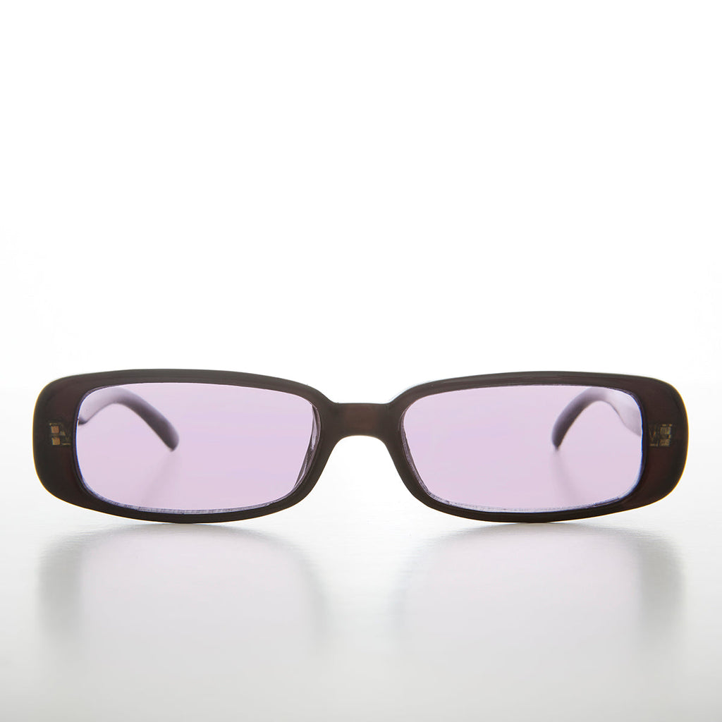Narrow 90s Rectangle Vintage Sunglass - Zuni
