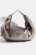Simple Faux Leather Hobo Shoulder Bag