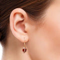 Football Dangle Earrings Brown Stylish Statement Jewelry
