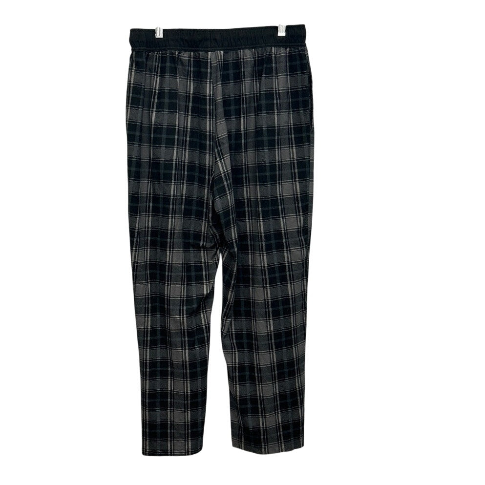 Nautica Sleepwear Mens Medium Plaid Elastic Drawstring Waist Sleep Pants