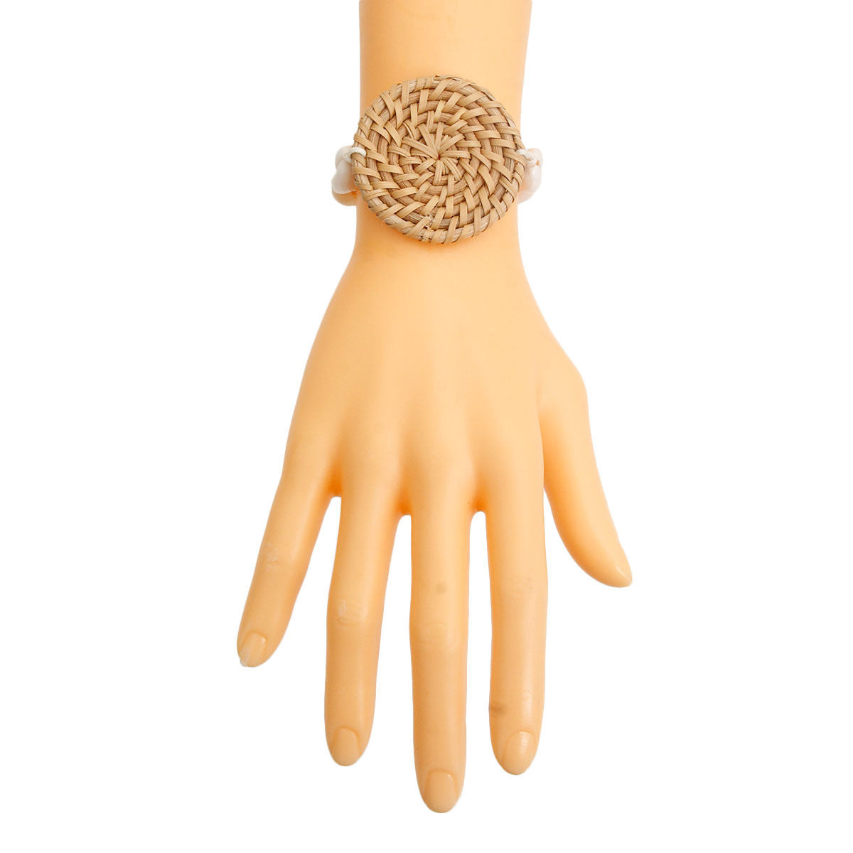 Woven Shell Bracelet Brown Stylish Casual Jewelry Accessory