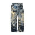 WIDEBOY DISTRESSED GRAFFITI DENIM