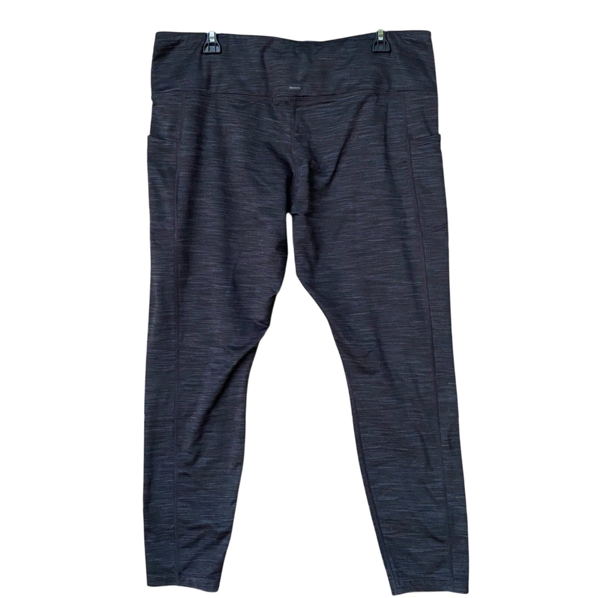 Mondetta Womens XXL Heathered Gray Performance Luxury Athletic Capri Leggings