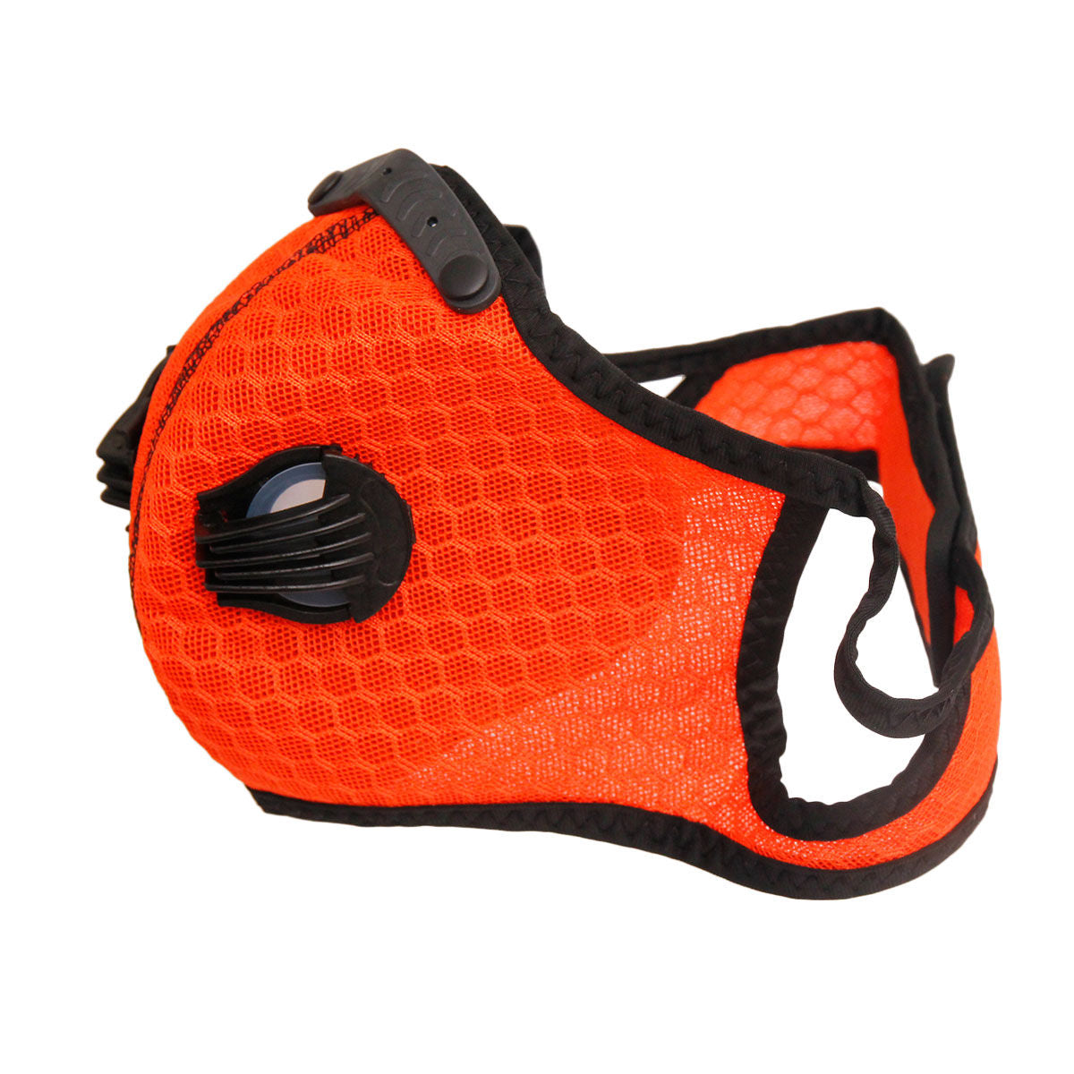 Sports Mask Orange Mesh Stylish Casual Face Covering