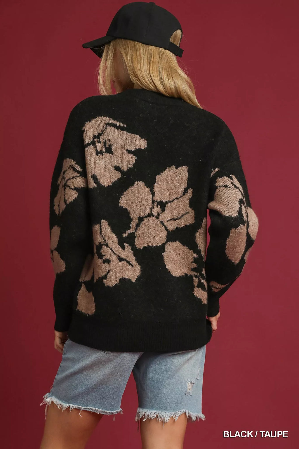 Floral Long Sleeve Sweater