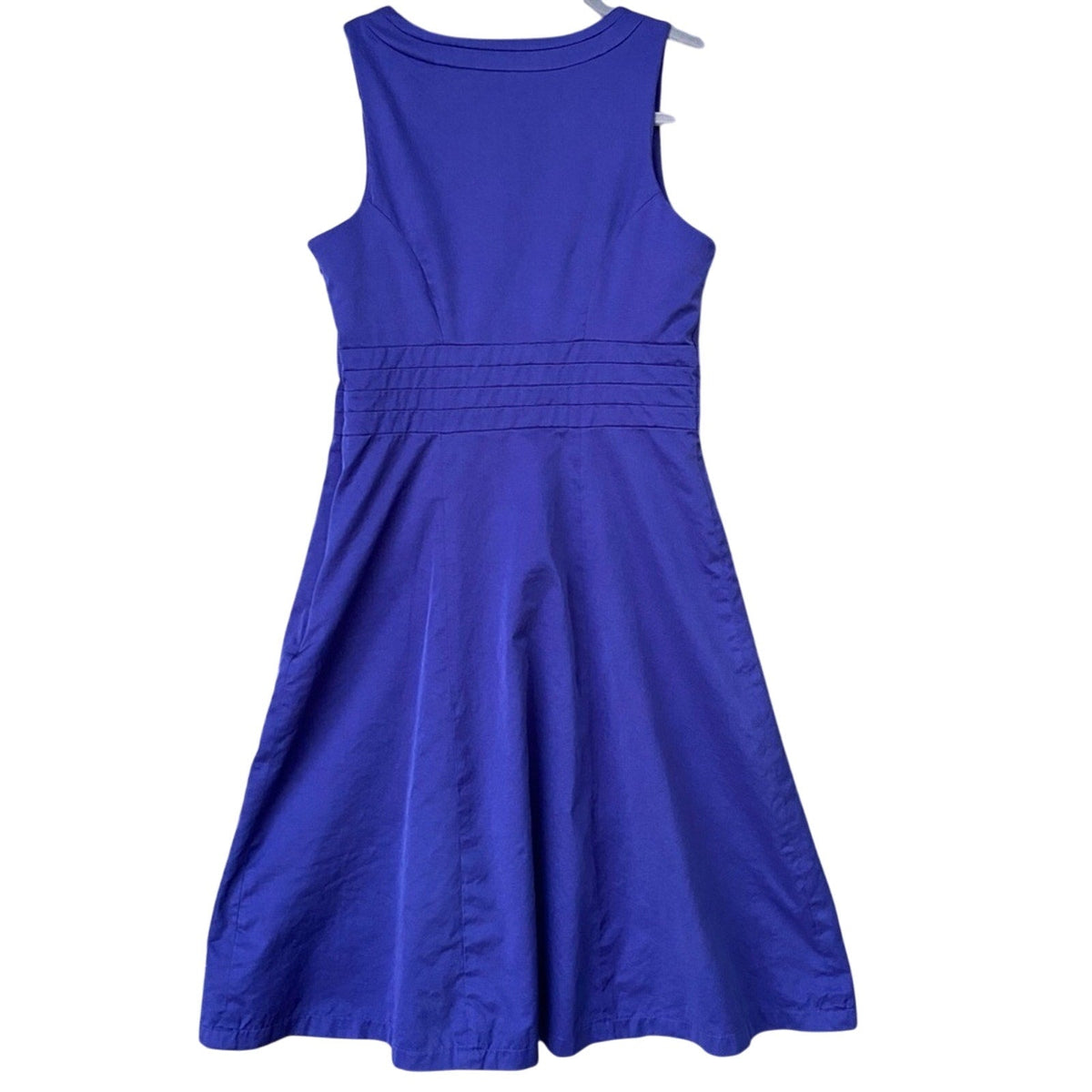 Merona Womens Size 4 Sleeveless Side Zip V Neck Fit & Flare Midi Summer Dress
