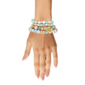 Multi Stone Glass Love Bracelet – Trendy Stylish Jewelry Accessory