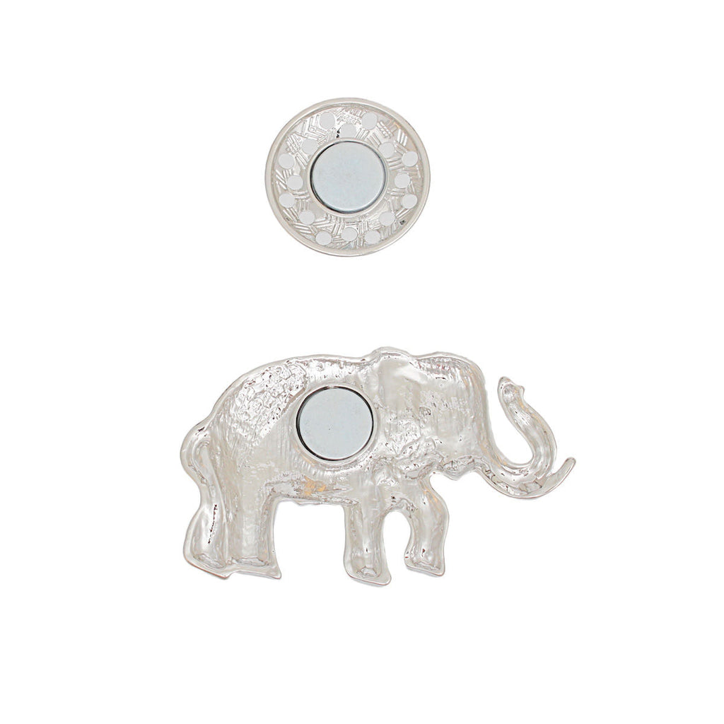 Statement Brooch Multicolor Tribal Elephant Magnetic Pin Stylish Accessory
