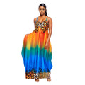 Women’s Plus Size 5XL Rainbow Cami Dress – Trendy Casual Chic