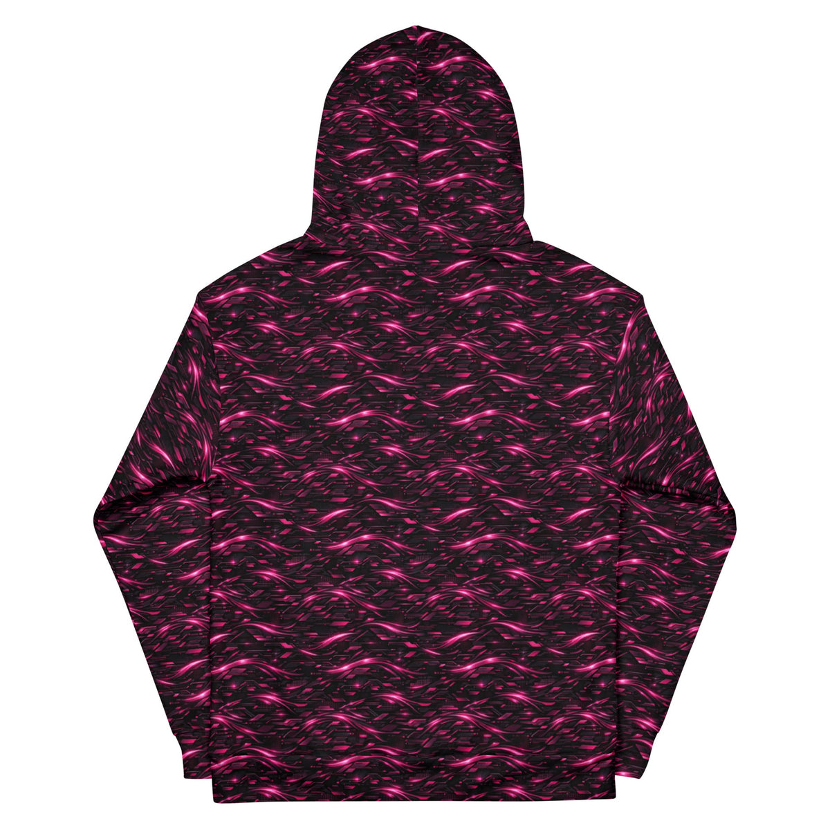 Neon Flux Pink Hoodie – Limited Drop – All-Over Print Neon Streetwear Hoodie