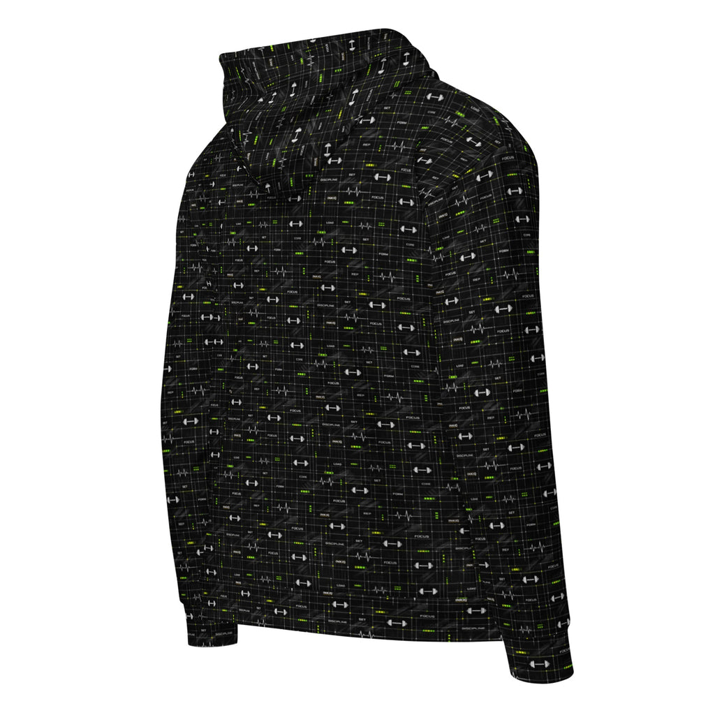 Training System Zip Hoodie – Limited Drop – All-Over Print Gym Streetwear