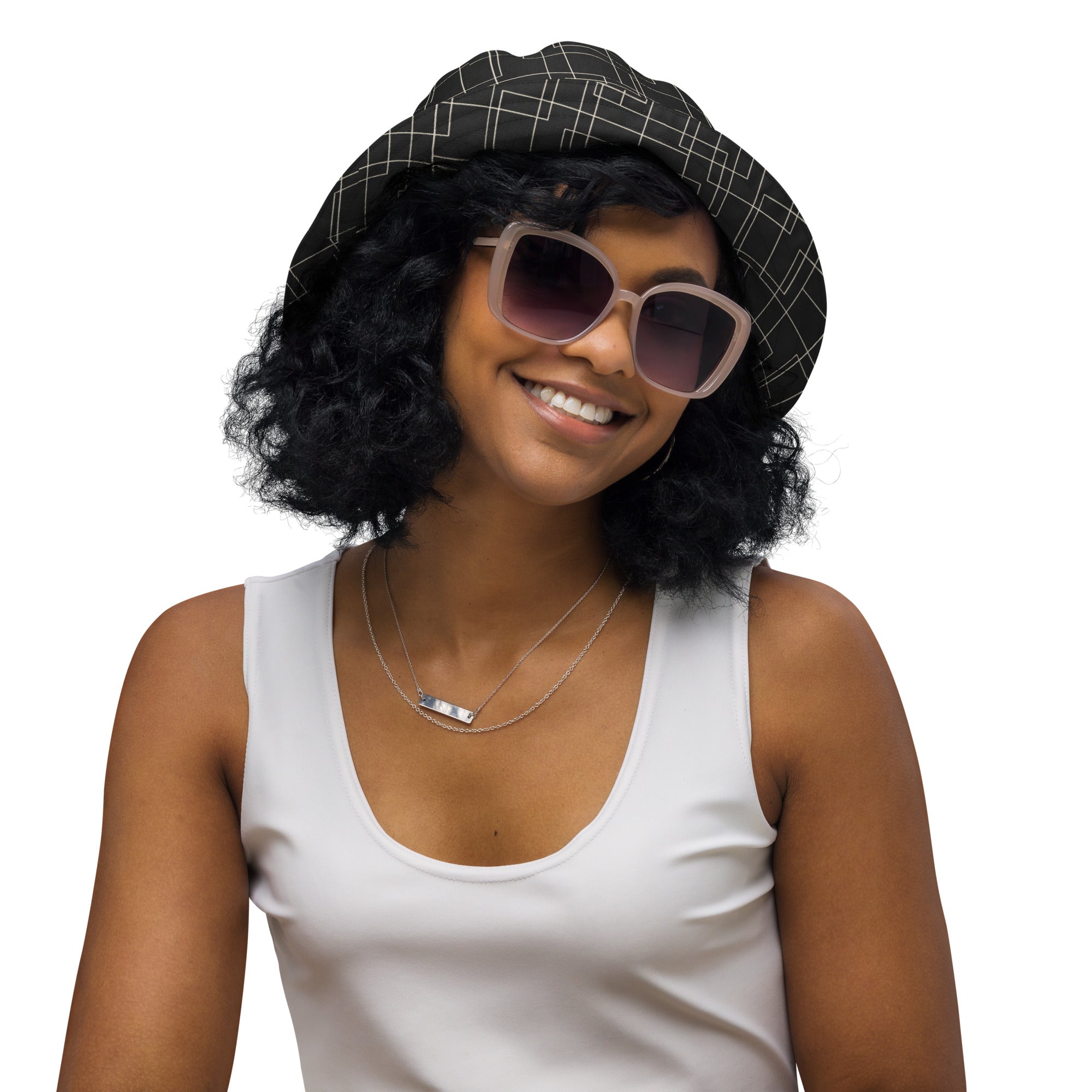 Architectural Silence Bucket Hat – Limited Drop – Reversible Minimalist Brutalist Geometric