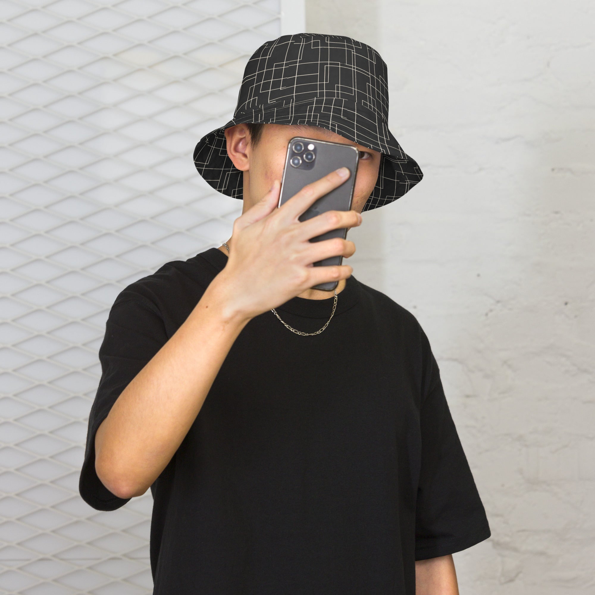 Architectural Silence Bucket Hat – Limited Drop – Reversible Minimalist Brutalist Geometric