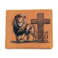 Lion of Judah - Man of God Christian Leather Wallet