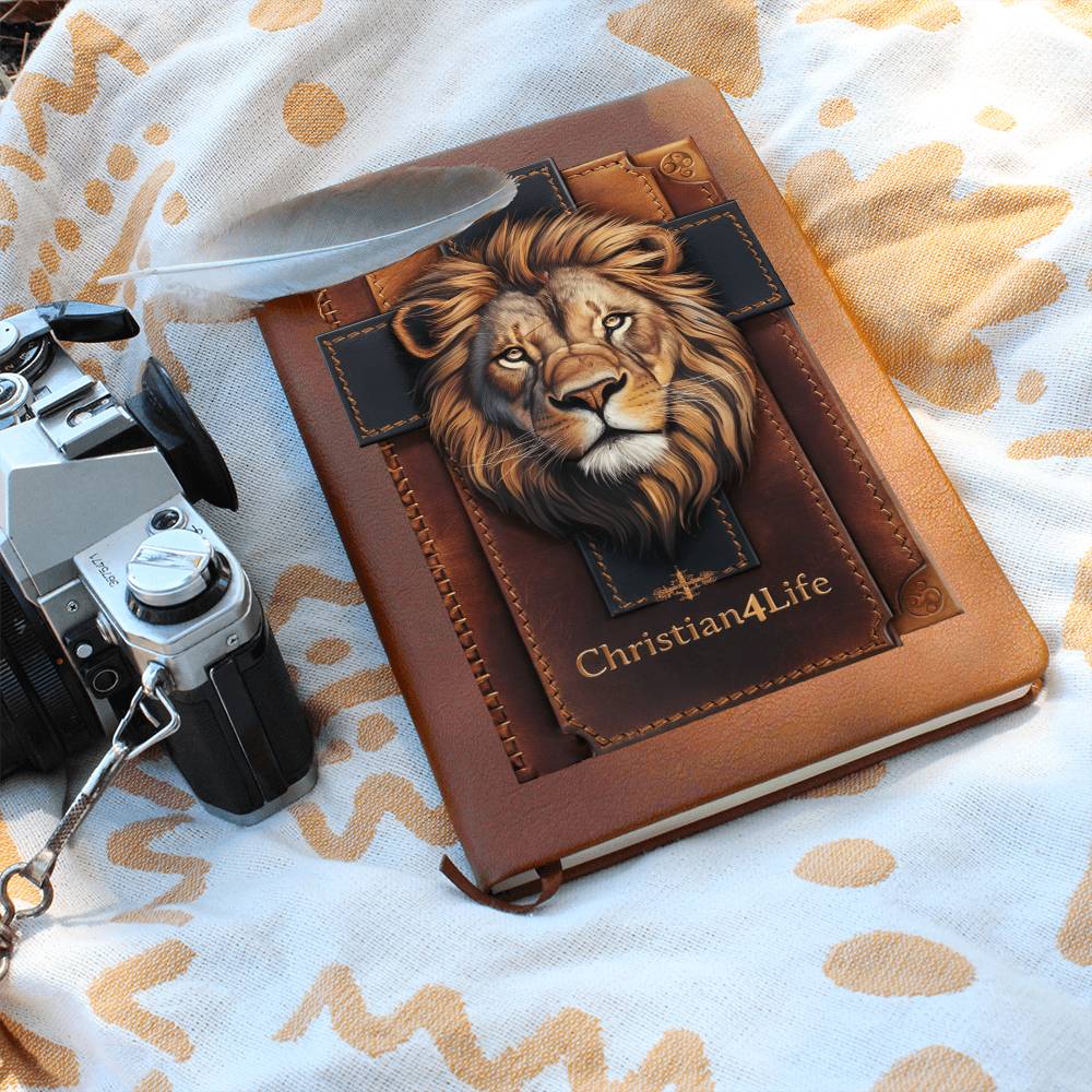 Lion of Judah and Cross Christian4Life 3D Graphic Christian Journal