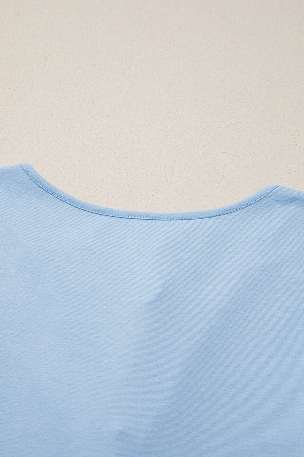 Beau Blue Plus Size Solid Color Bow Tie Peplum Tank Top