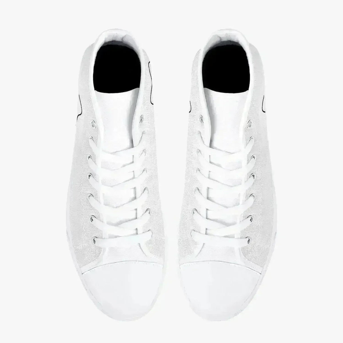 Jacki Easlick Lux Egg Classic High-Top Canvas Sneakers - White/Black