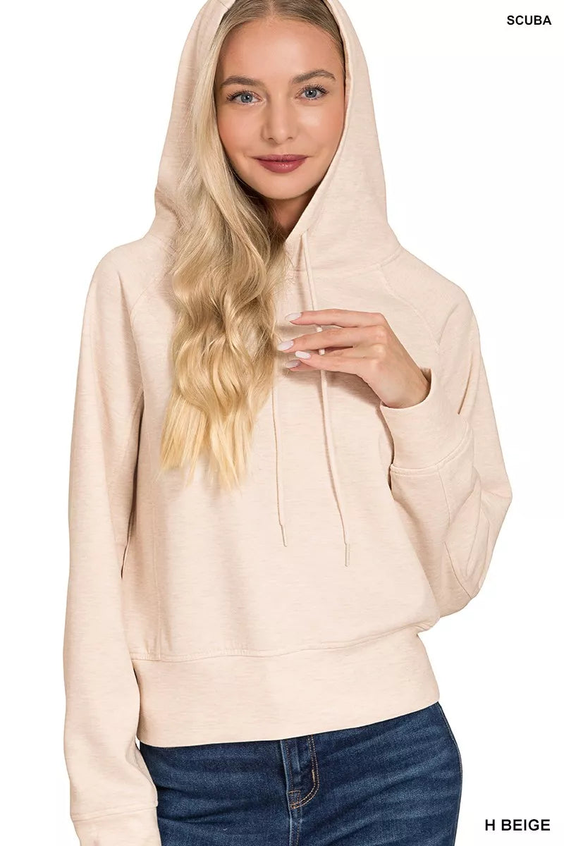 Drawstring Scuba Hoodie