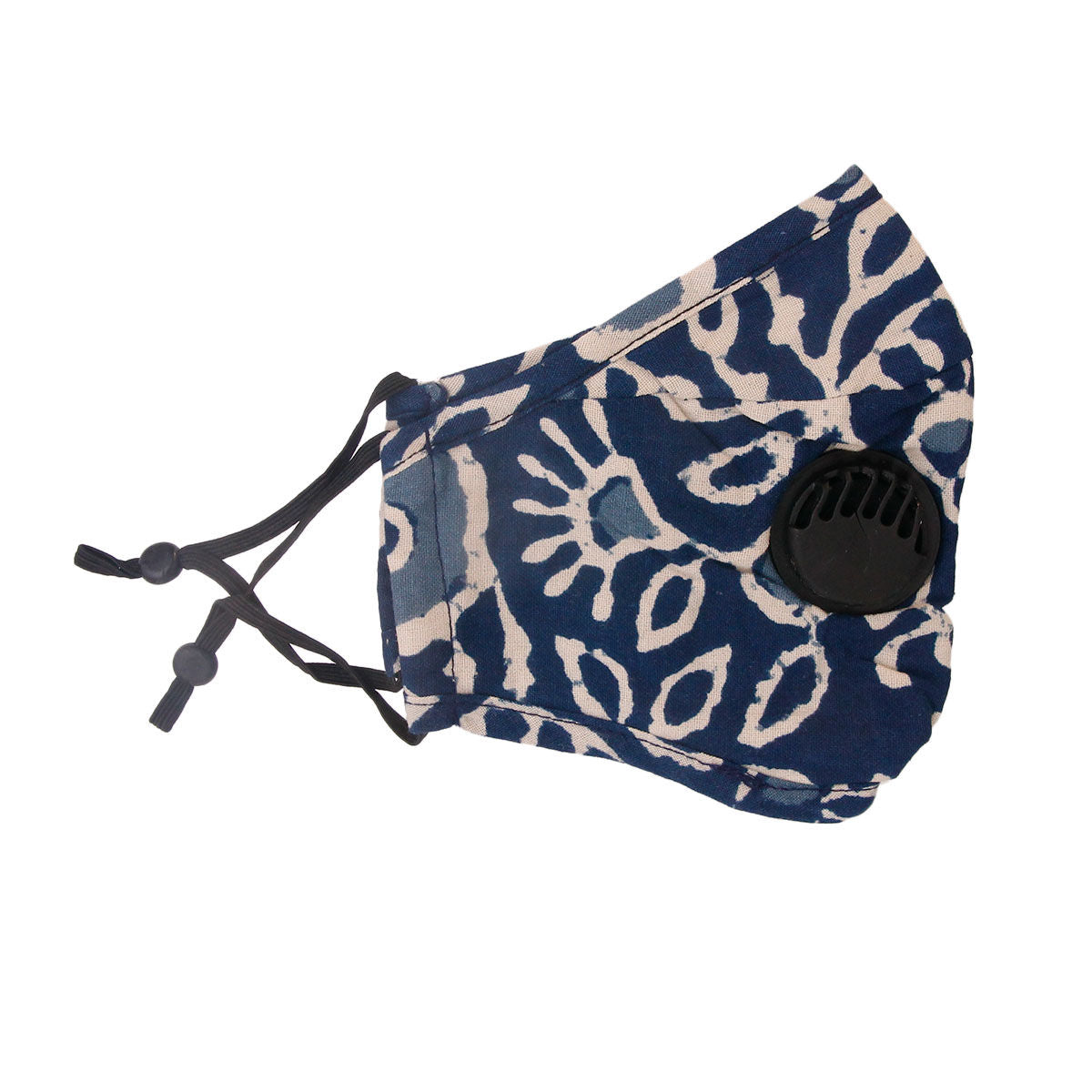 Fashion Face Mask Blue Cheetah Print Stylish Accessory