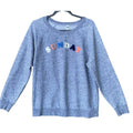 Old Navy Womens Large Heathered Gray Sunday Long Sleeve Crew Neck Sweatshirt