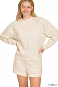 Scuba Long Sleeve Sweatshirt and Shorts Set
