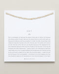 Grit Seed Pearl Anklet