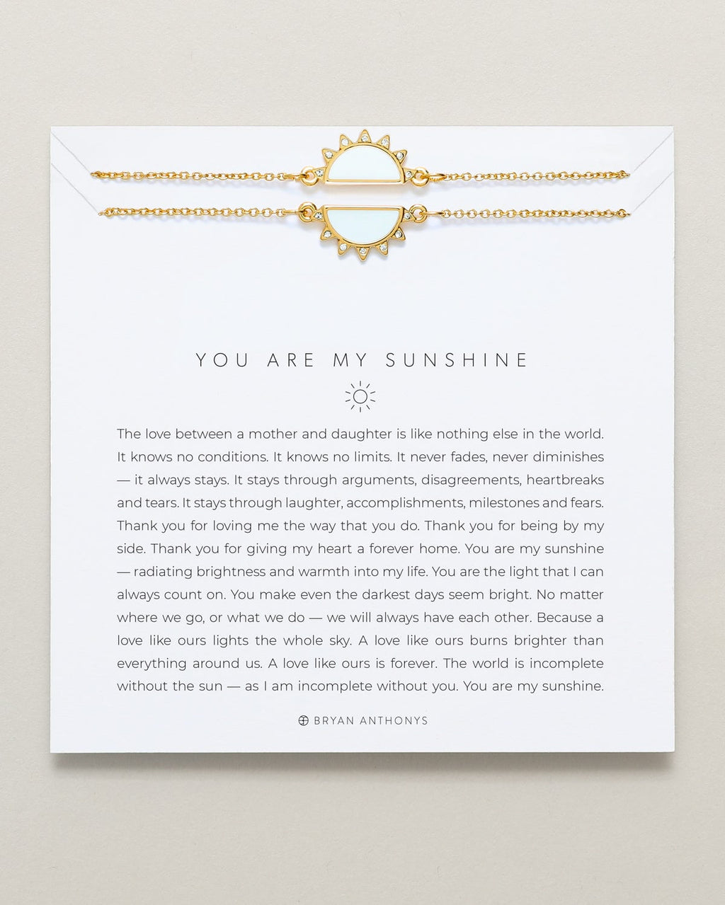 You Are My Sunshine Bracelet Set
