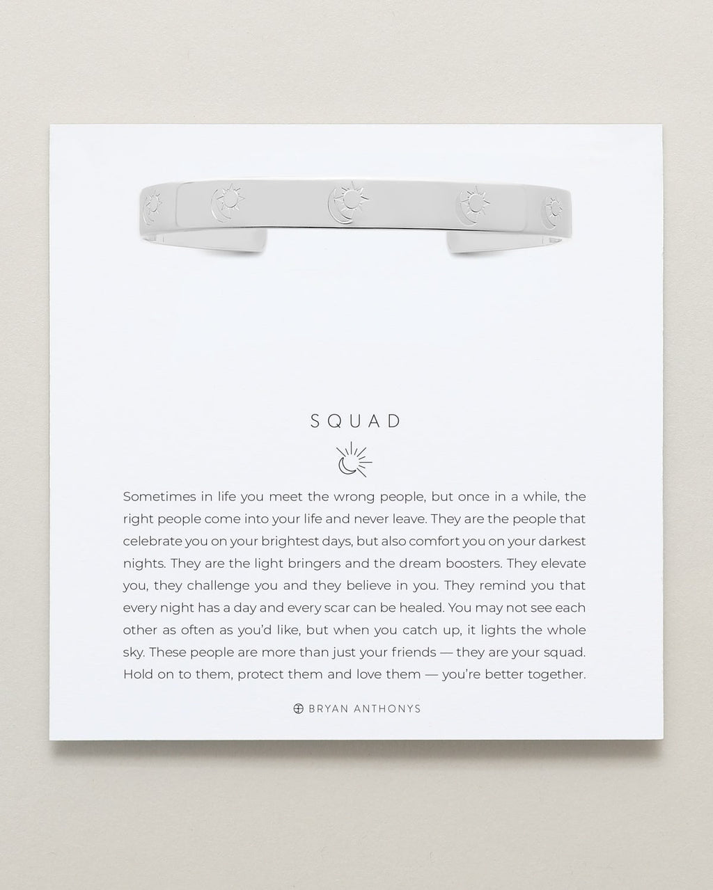 Squad Engraved Cuff