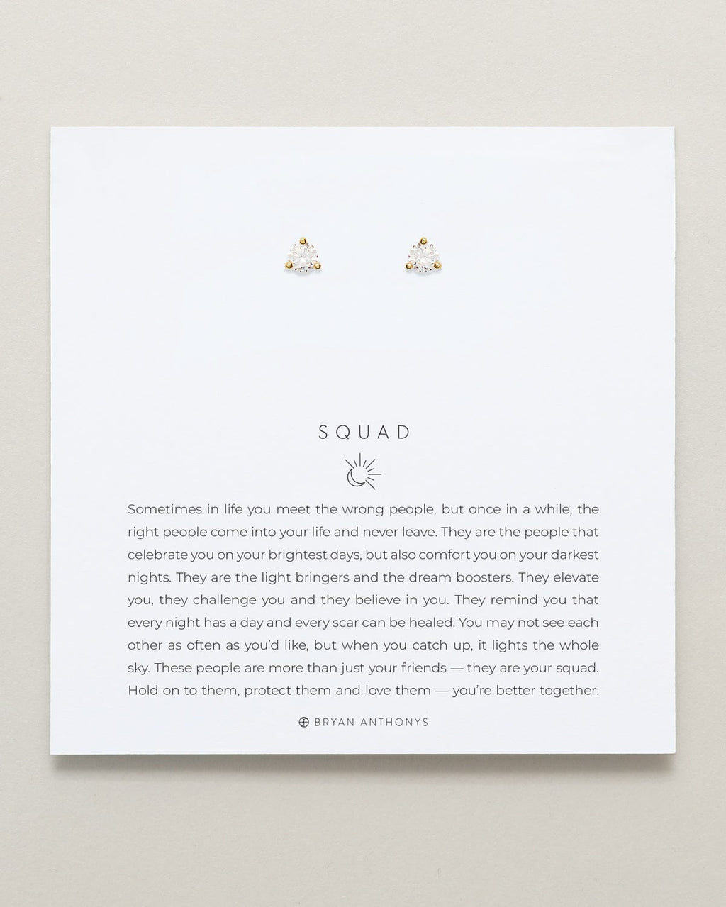 Squad Crystal Stud Earrings