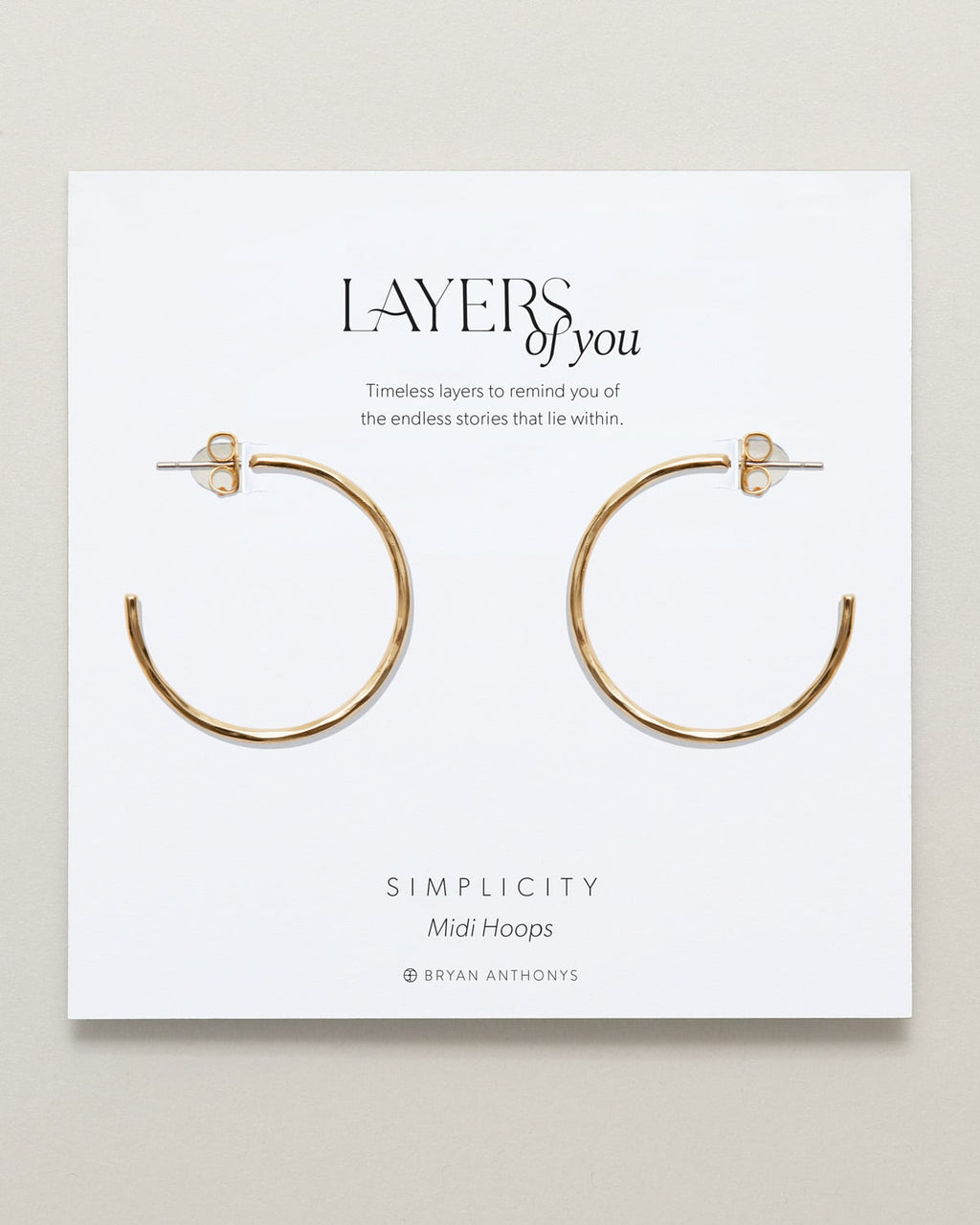 Simplicity Midi Hoop Earrings