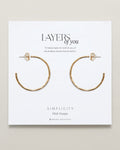 Simplicity Midi Hoop Earrings