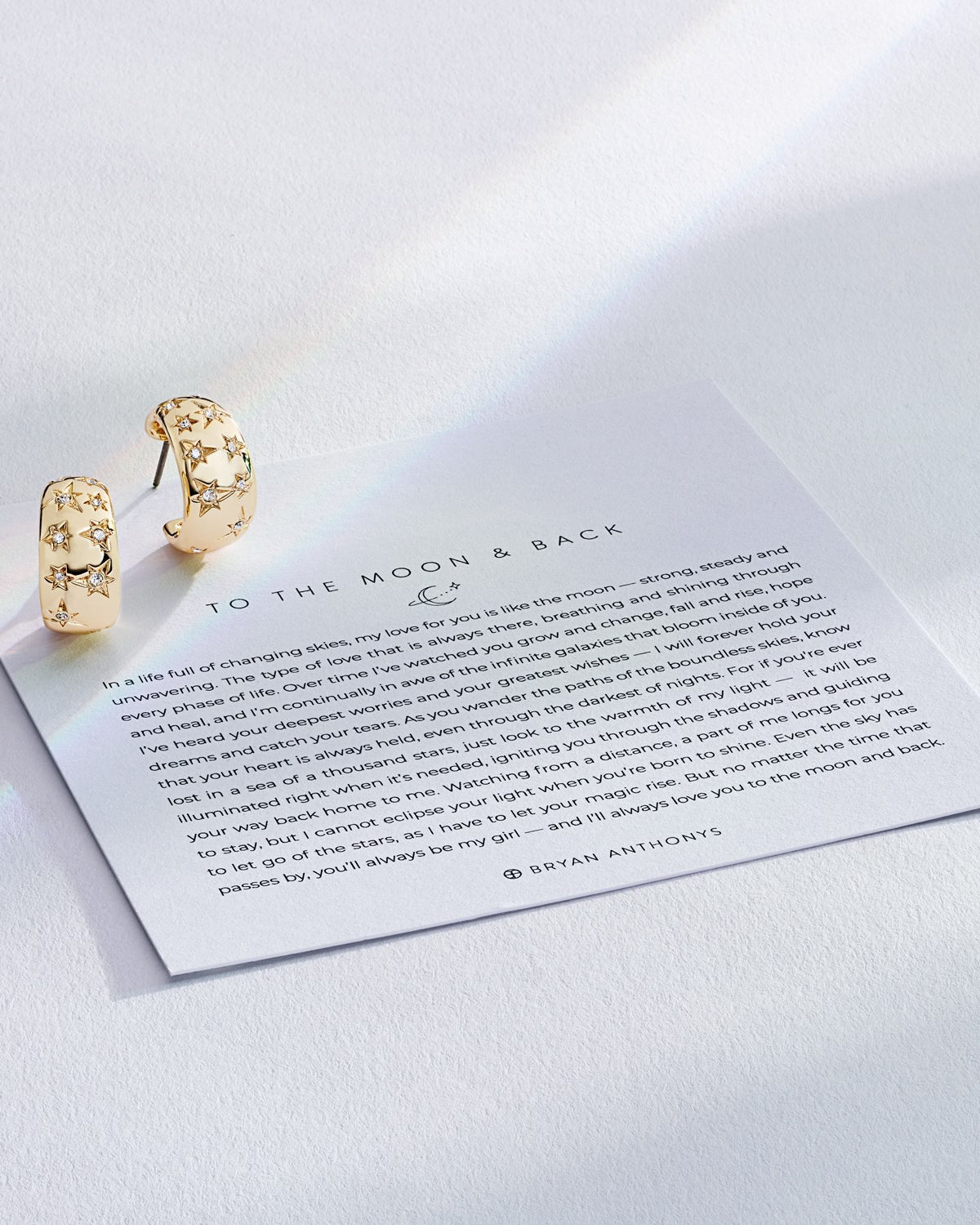 To the Moon and Back Hoop Earrings