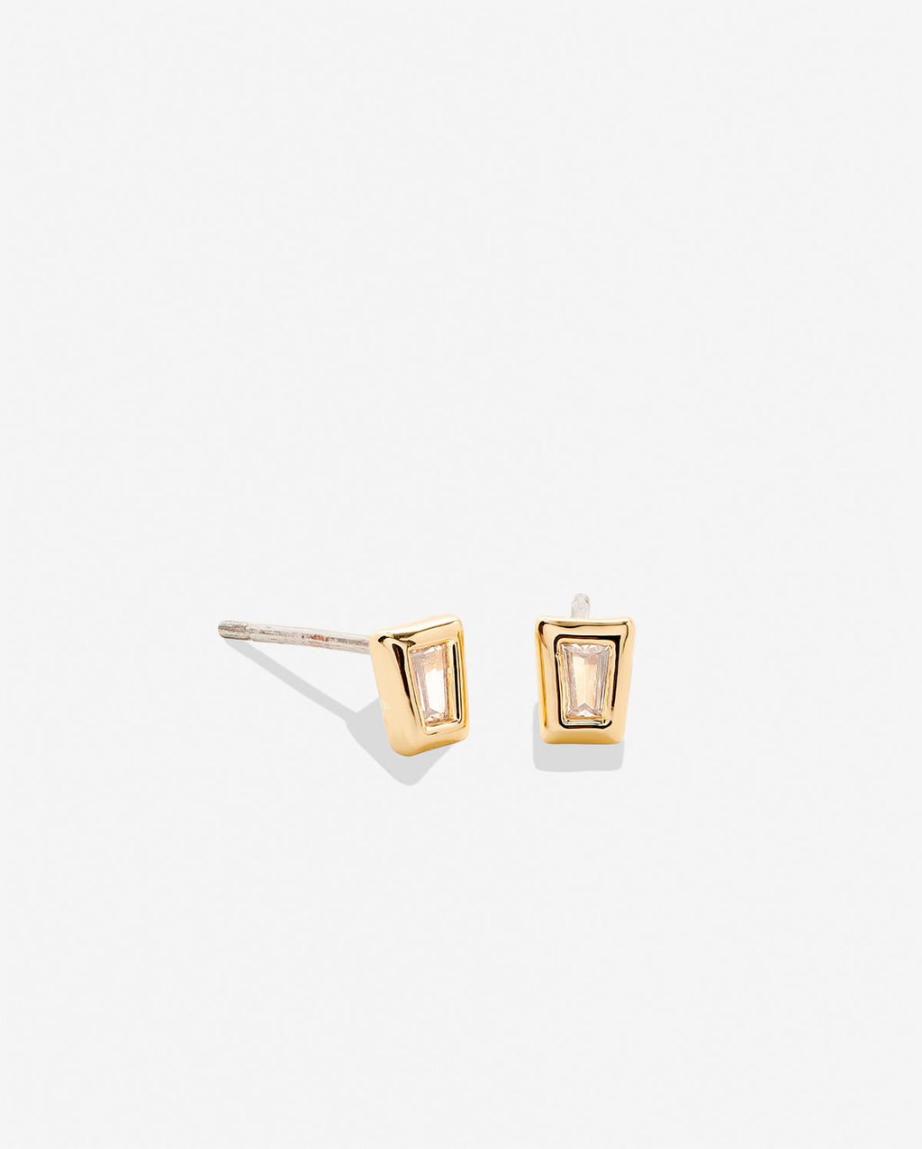 Beautifully Broken Baguette Stud Earrings