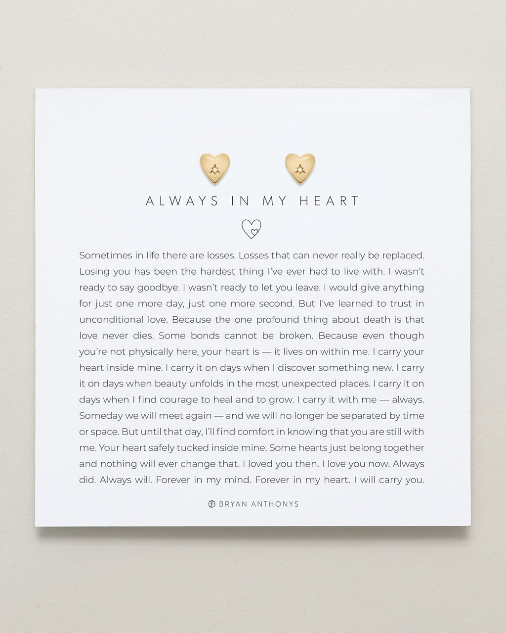Always In My Heart Icon Stud Earrings