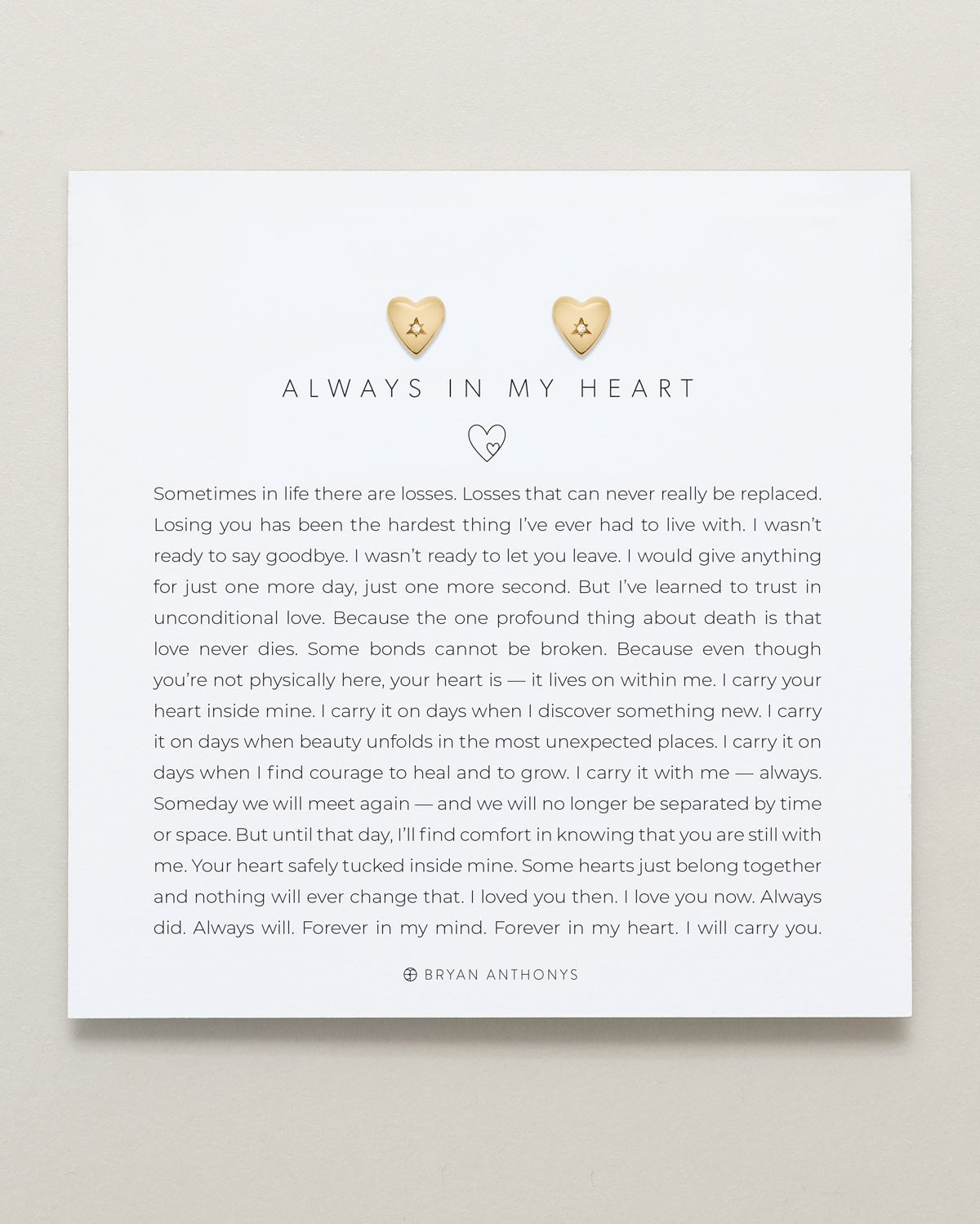Always In My Heart Icon Stud Earrings