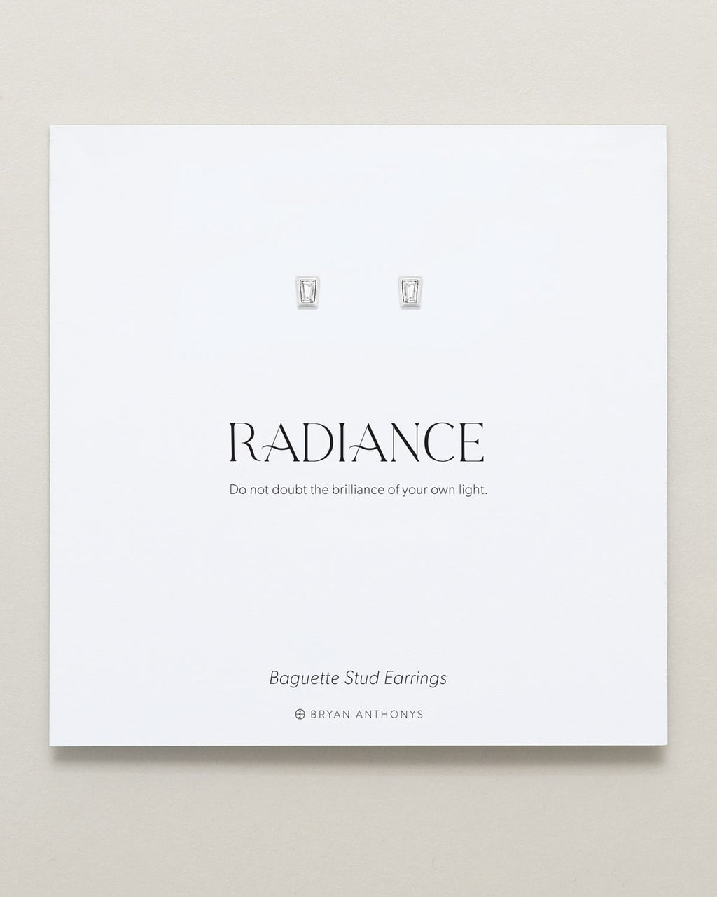 Radiance Baguette Stud Earrings