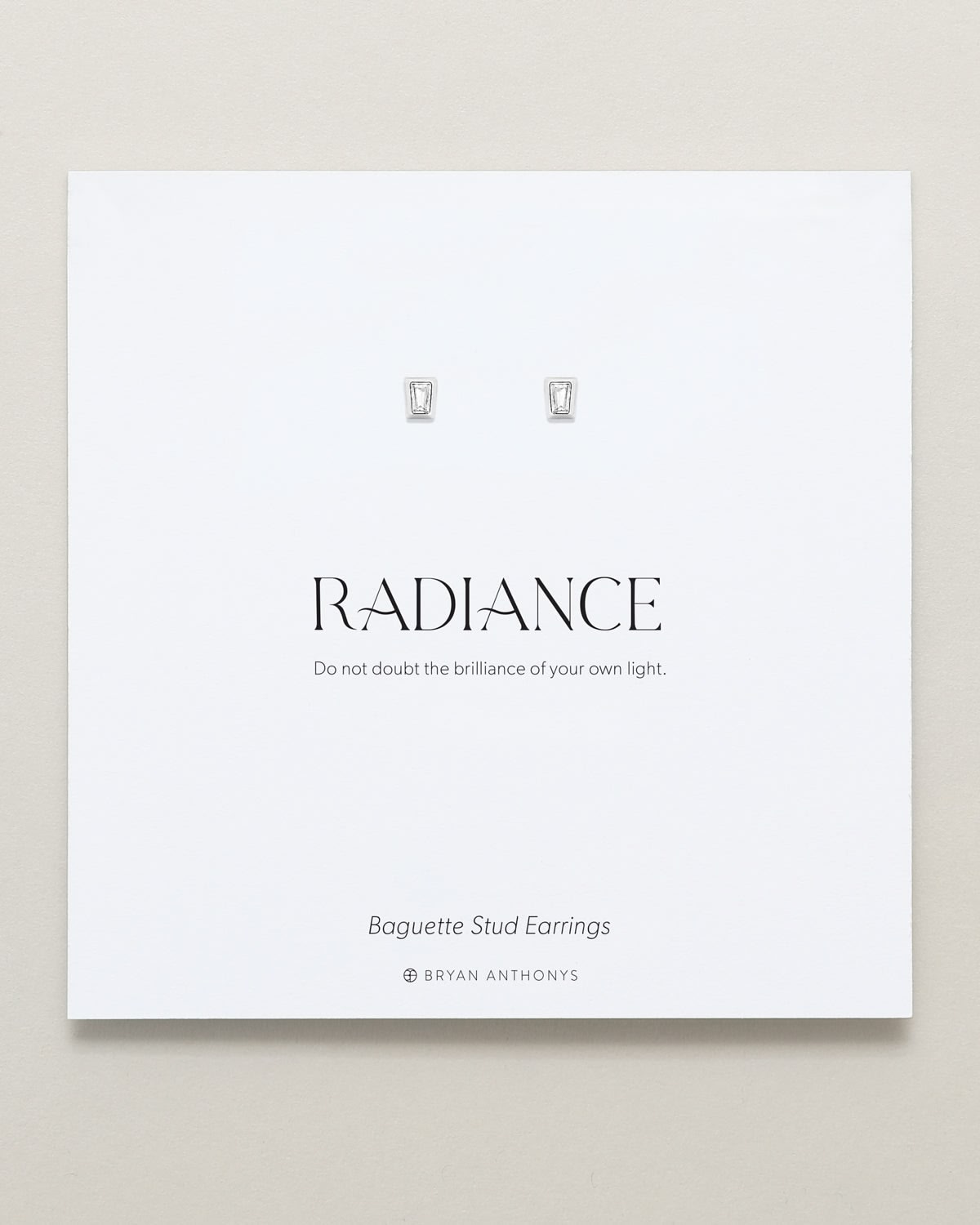 Radiance Baguette Stud Earrings